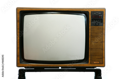 retro television set photo