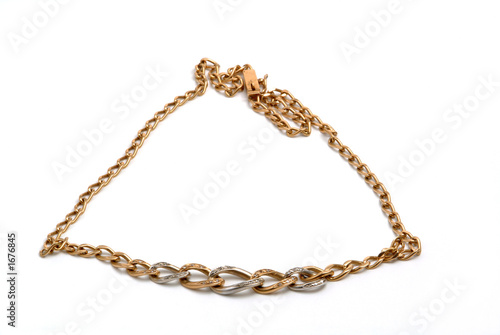very beautiful antique gold necklace with diamonds
