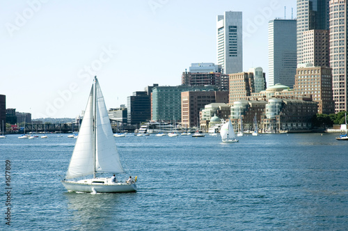 sailing on St Charles river, Boston, Mass	