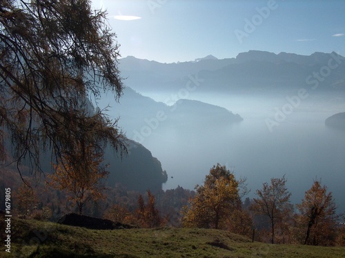 blick von den rigi-lehnen zum vierwaldstättersee