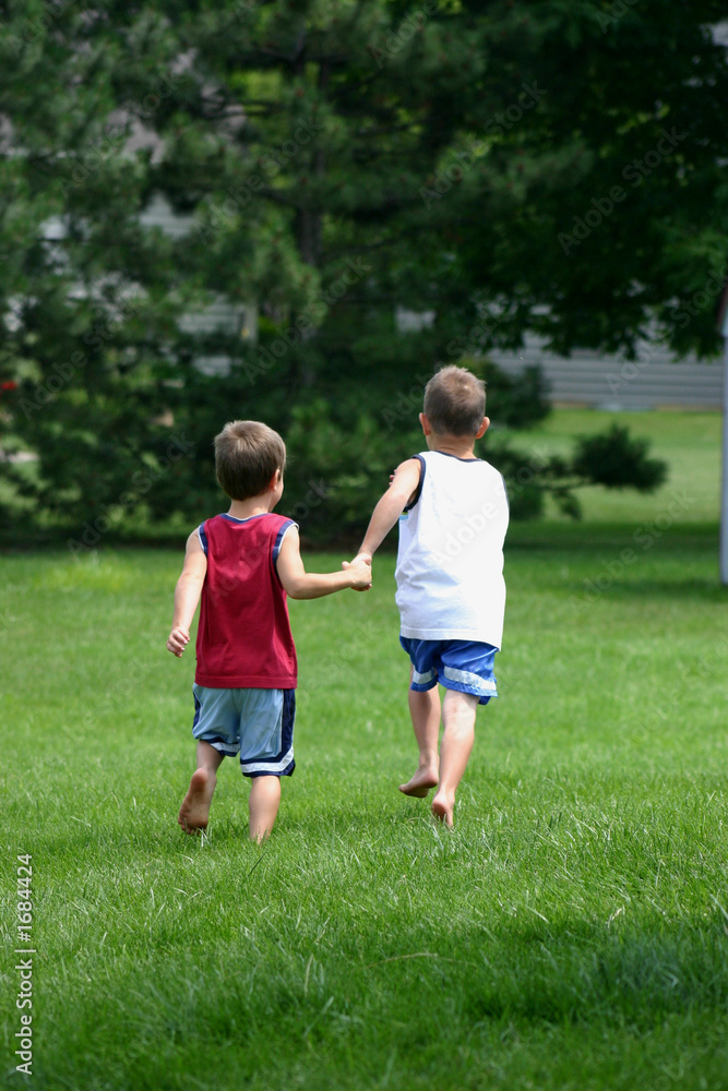 brothers running brothers running