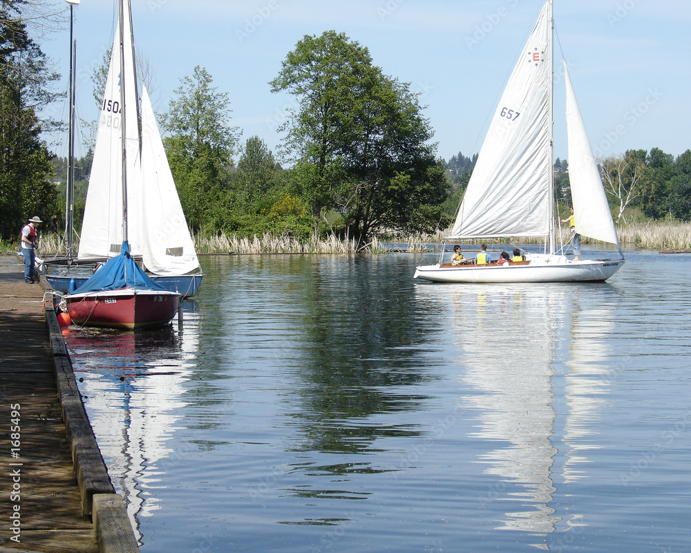 Obraz premium university of washington sailboats