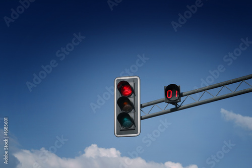stop light with counter