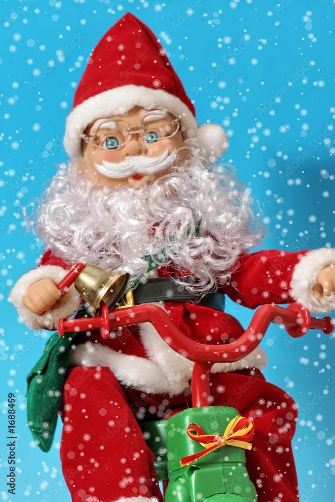 père noël enneigé père noël enneigé