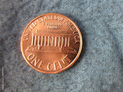 rear of lincoln cent photo