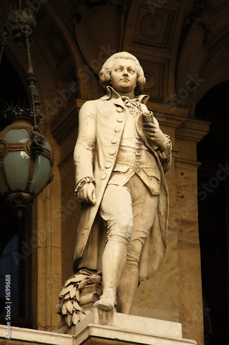Bilde på lerret mozart statue