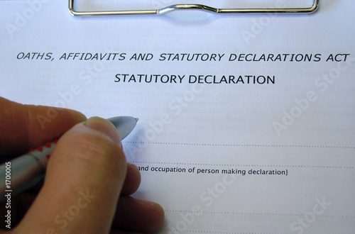 statutory declaration photo