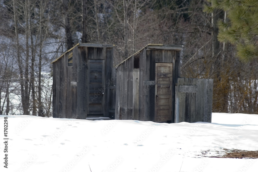 his and hers outhouses