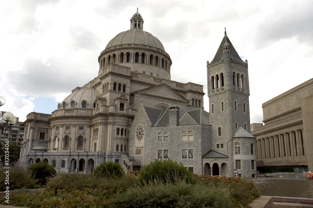 Obraz premium christian science church, Boston, Mass 