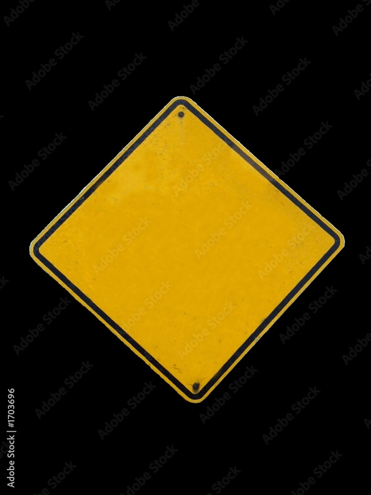 yellow blank sign yellow blank sign