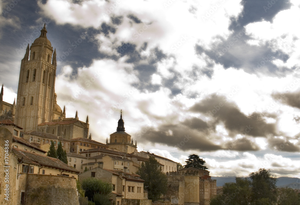 Fototapeta premium spain segovia cathedral