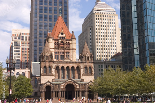 romanesque Trinity church, Boston, Mass. USA