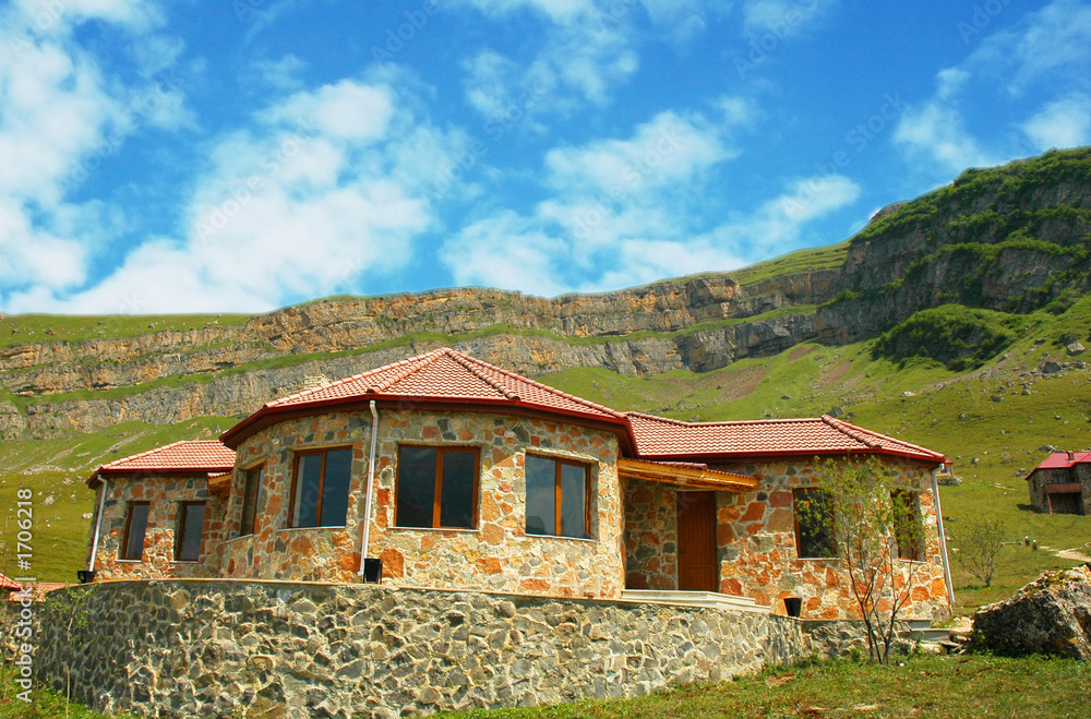 house in mountains