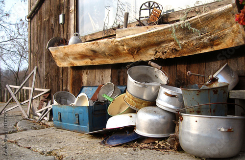 pots pans and barn