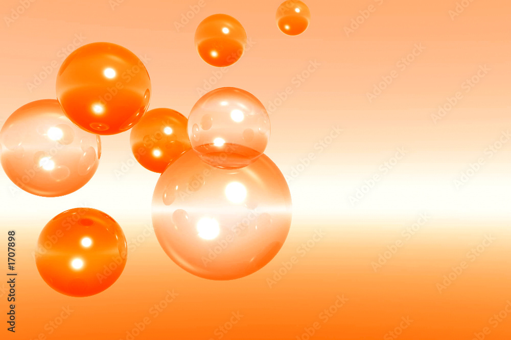 Naklejka bubbles2_orange