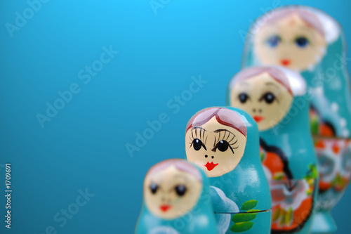 blue russian dolls photo