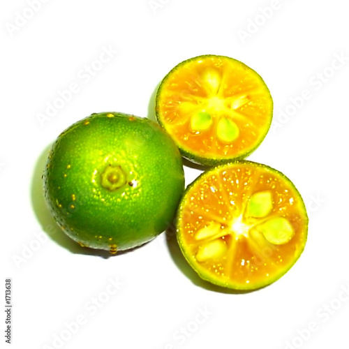 calamansi lime and slice