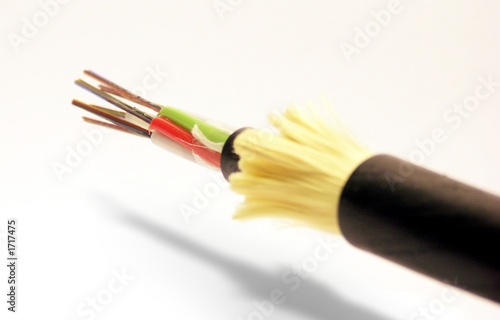 câble à fibres optiques réseau de communication