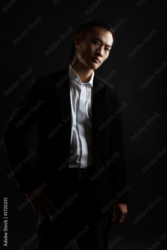 tough asian businessman