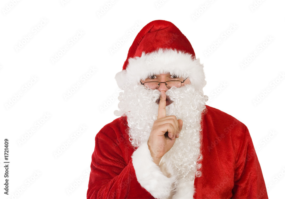 santa claus on white with path santa claus on white with path