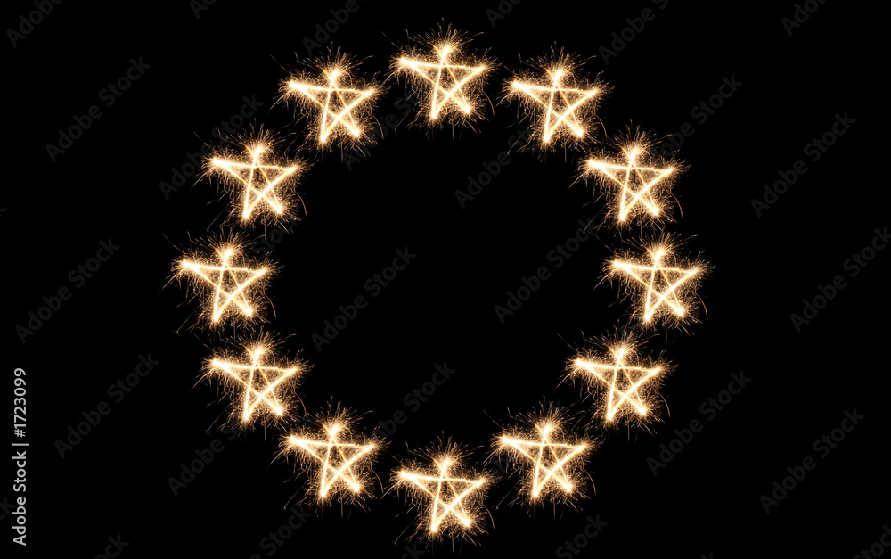euro union flag sparkler