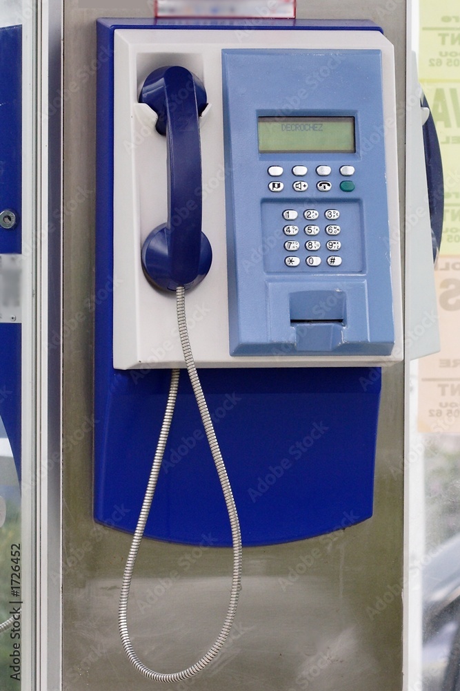 Cabine téléphonique. Cabine téléphonique.