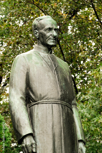 Canvastavla statue of brother andre (1463)
