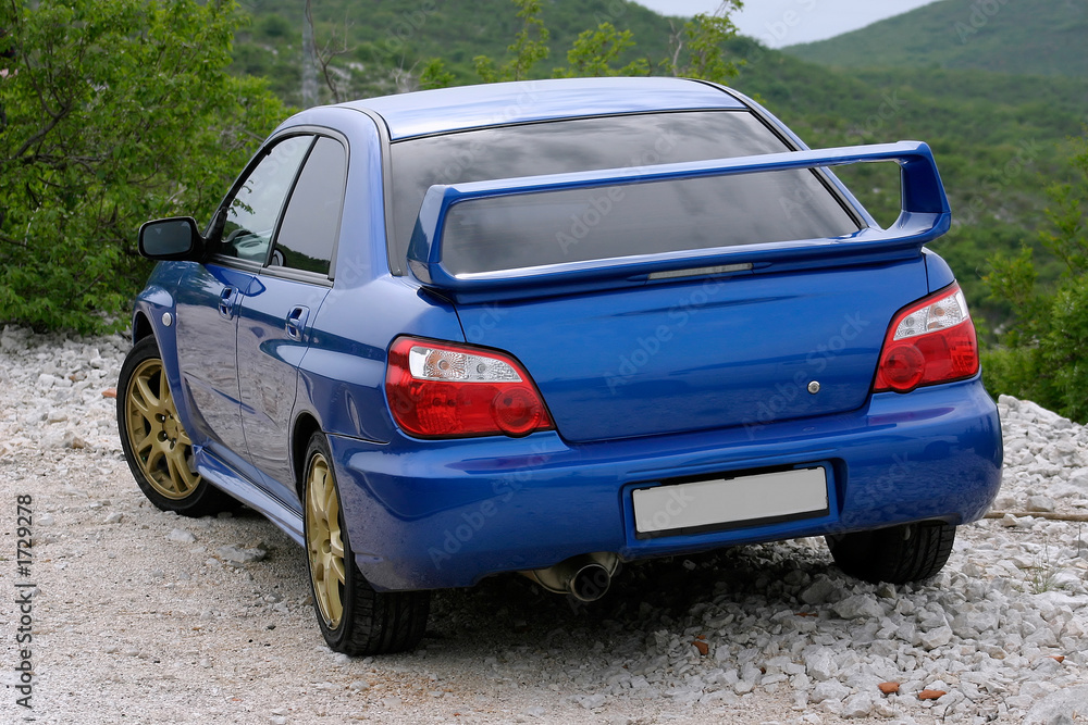 blue japanese car blue japanese car