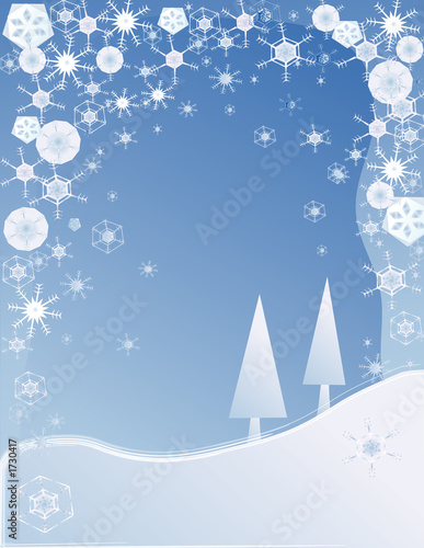 snowy winter background