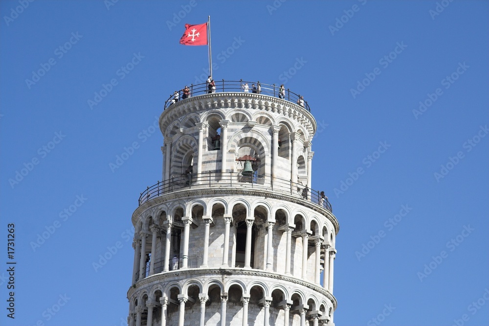 the top of tower of pisa