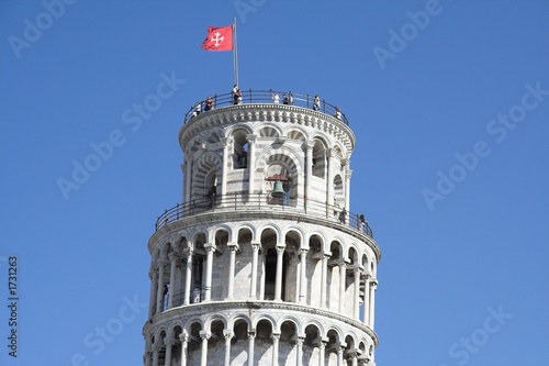 the top of tower of pisa