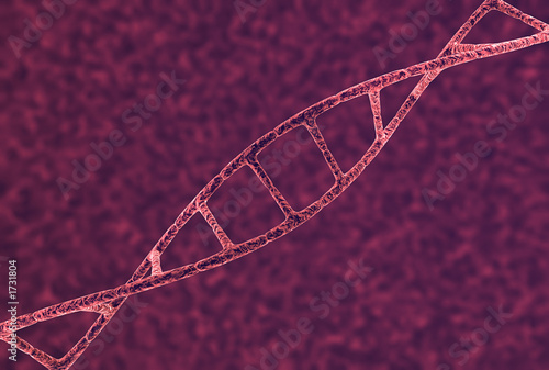 dna strand closeup