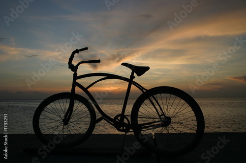 bici in silhouette