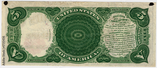vintage five dollar bill