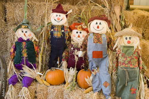 Photo scarecrow family