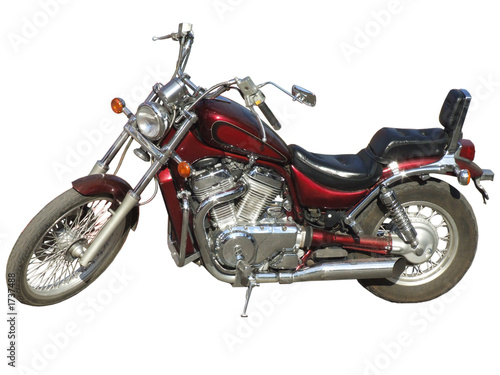 claret motorcycle.