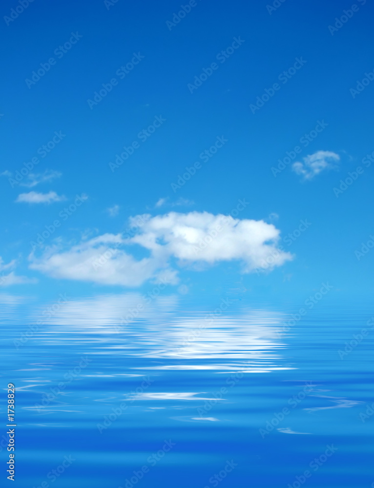 cloud over water