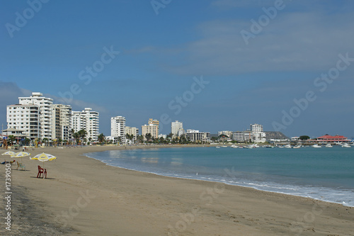 coast of pacific. salinas. ecuador