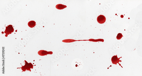 Obraz na płótnie red drips and splatters