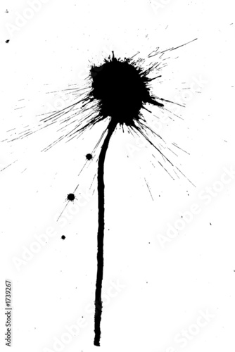black vector splatter