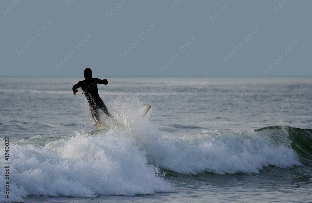 surfer falling