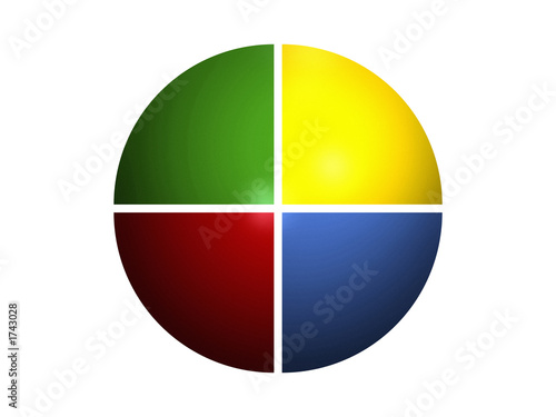 Free Download pie chart 25%+25%+25%+25% - GFXLoad