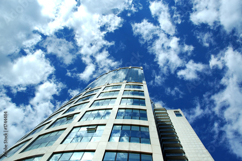 skyscraper look into sky