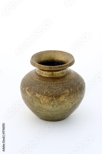ancient brass vase