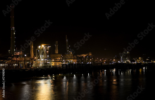 refinery at night 2