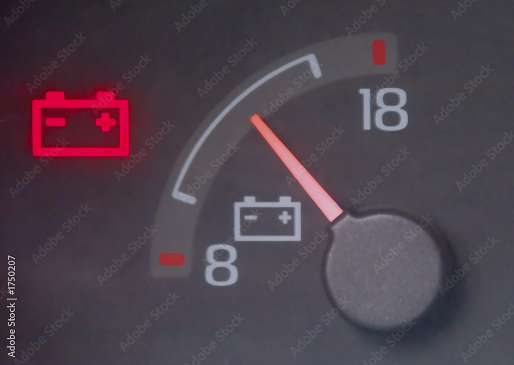 Naklejka premium battery gauge
