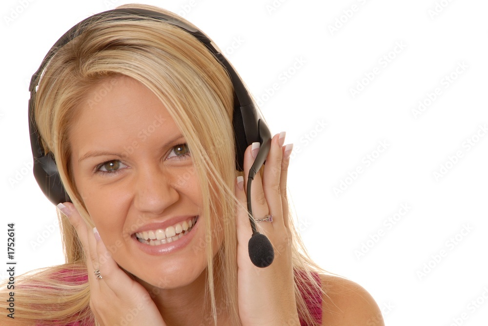Fototapeta premium helpdesk girl 9