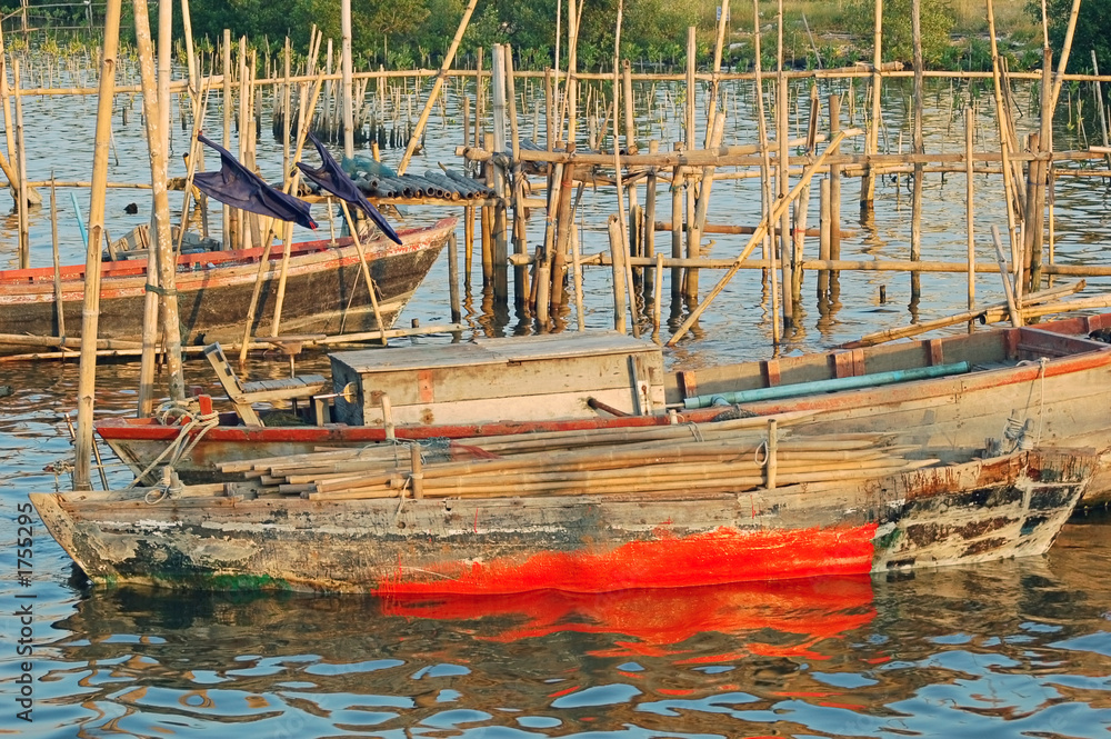 Fototapeta premium wooden boats