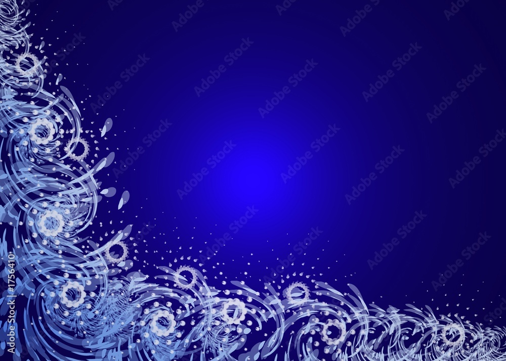 christmas blue card. snow pattern christmas blue card. snow pattern