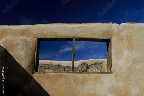 abobe wall and window